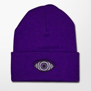Scary Kids / Gnardo - Naruto - Rinnegan Eye Embroidered Purple Beanie Brand New